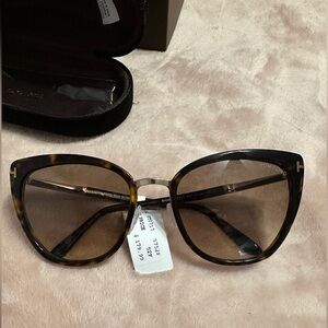 Tom Ford Brown Cat-Eye Sunglasses